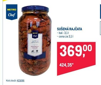 Makro Metro Chef Sušená Rajčata 3,1 l nabídka