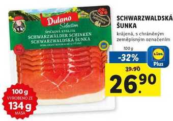 Lidl Schwarzwaldská šunka, 100 g nabídka