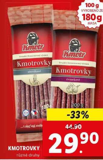 Lidl Kmotrovky, 100 g nabídka