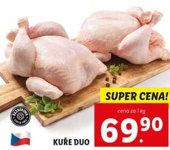 Lidl Kuře duo, cena za 1 kg nabídka