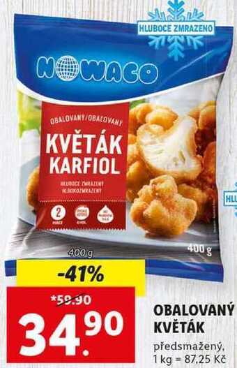 Lidl Obalovaný květák, 400 g nabídka