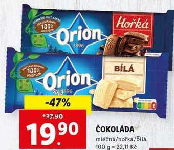 Lidl Čokoláda, 90 g nabídka