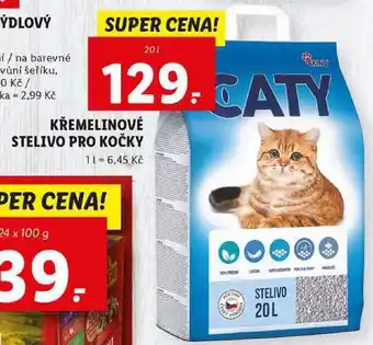 Lidl Křemelinové stelivo pro kočky, 20 l nabídka