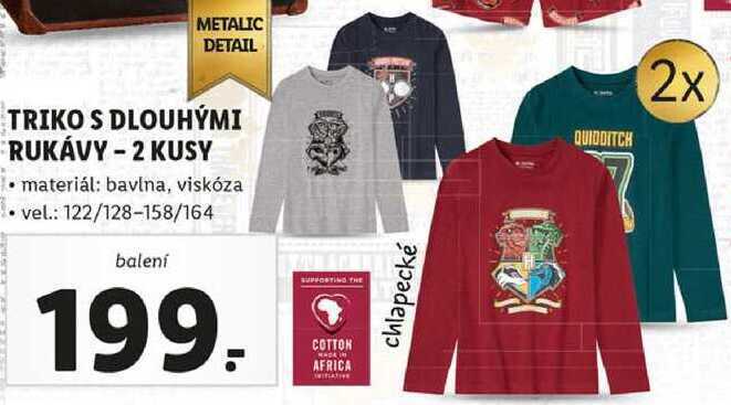 Lidl Triko s dlouhými rukávy -2 kusy nabídka