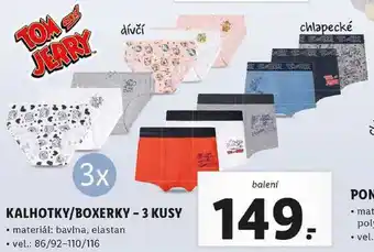 Lidl Kalhotky/boxerky - 3 kusy nabídka
