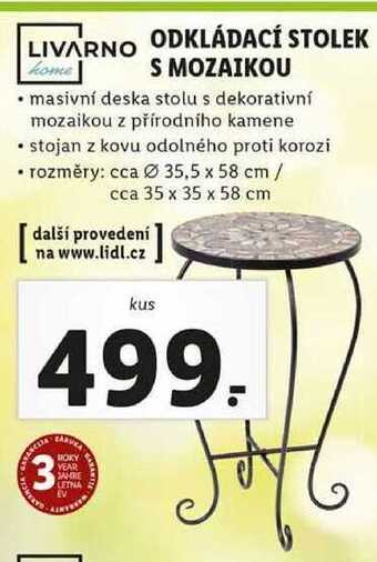 Lidl Odkládací stolek s mozaikou nabídka