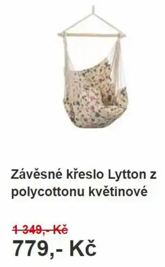 OBI Zácěsné křeslo Lytton z polycottonu květinové nabídka