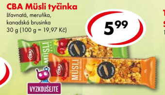 CBA Musli tyčinka 30 g