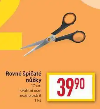 Rovné špičaté nůžky