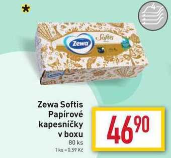 Billa Zewa softis papírové kapesníčky v boxu 80 ks nabídka