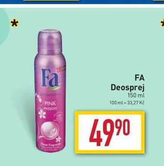 Billa Fa deosprej 150 ml nabídka