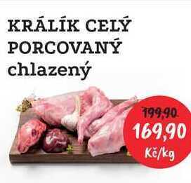 RABBIT řeznictví Králík celý porcovaný 1 kg nabídka