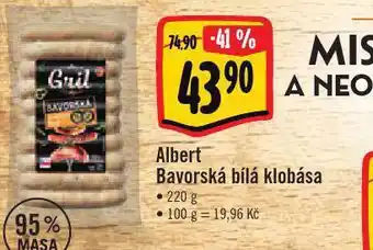 Jip Albert bavorská bílá klobása nabídka