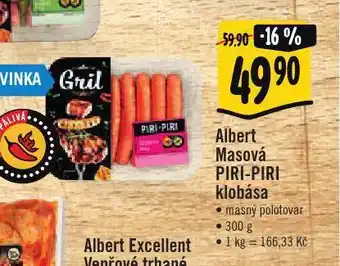 Jip Albert masová klobása piri-piri nabídka
