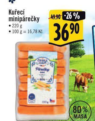 Jip Kuřecí minipárečky nabídka