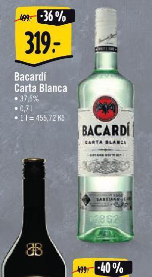 Jip Bacardi carta blanca nabídka