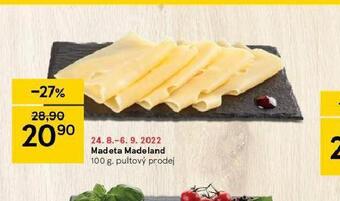Tesco Madeta madeland nabídka