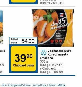 Tesco Kuřecí nugety smažené nabídka