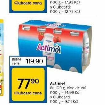 Tesco Actimel nabídka