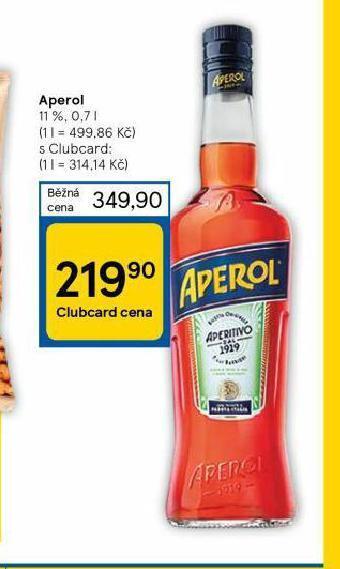 Tesco Aperol nabídka
