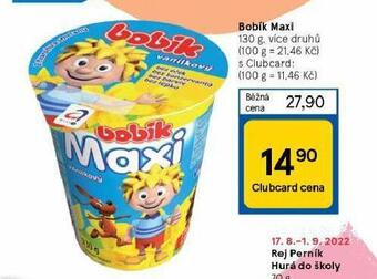 Tesco Bobík maxi nabídka