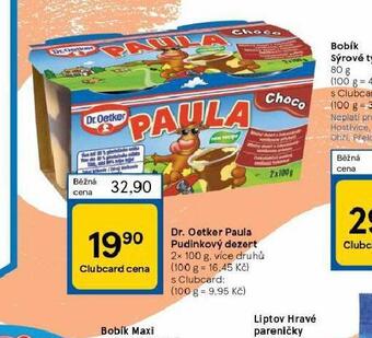 Tesco Dr. oetker paula pudinkový dezert nabídka