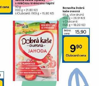 Tesco Bonavita dobrá kaše ovesná nabídka
