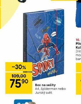 Tesco Box na sešity nabídka