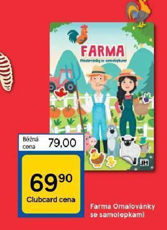 Tesco Farma omalovánky se samolepkami nabídka
