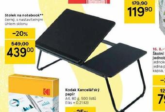 Tesco Stolek na notebook nabídka