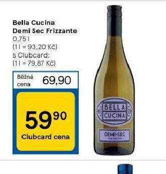 Tesco Bella cucina demi sec frizzante nabídka