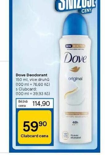 Tesco Dove deodorant nabídka