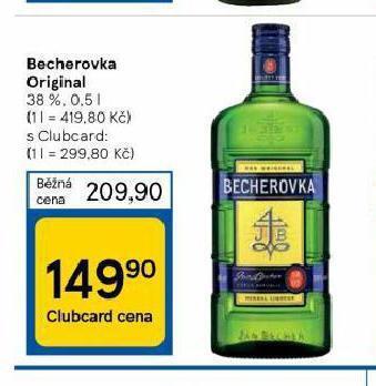 Tesco Becherovka original nabídka