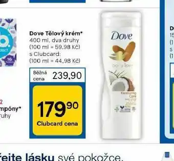 Tesco Dove tělový krém nabídka