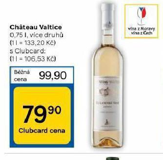 Tesco Chateau valtice nabídka