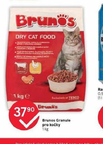 Tesco Brunos granule pro kočky nabídka