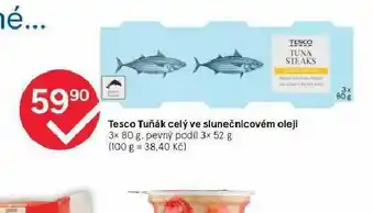 Tesco Tesco tuňák ve slunečnicovém oleji nabídka
