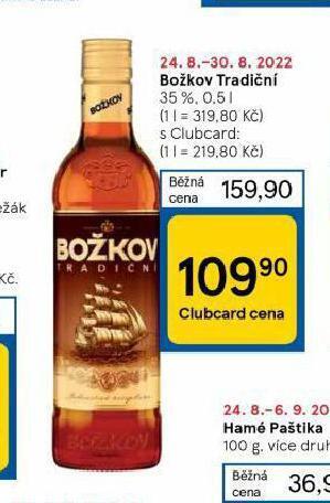 Tesco Božkov tradiční nabídka