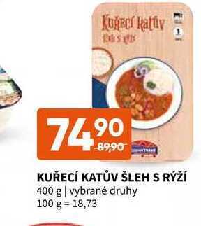 Terno Kuřecí katův šleh s rýží 400 g nabídka