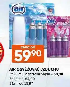 Terno Air osvěžovač vzduchu 3x 15 ml | náhradní náplň nabídka