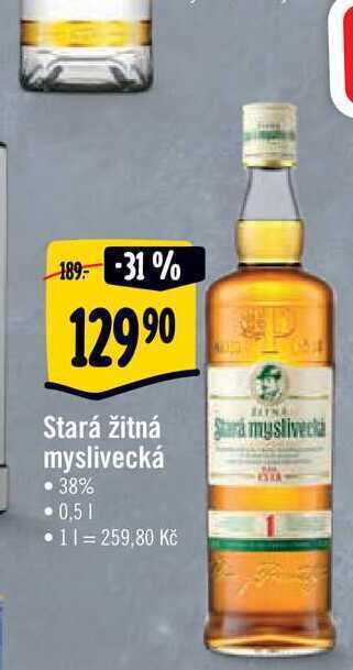 Albert Stará žitná myslivecká 38% 0,5 l nabídka