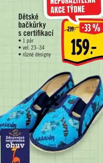 Albert Dětské bačkůrky s certifikací 1 pár vel. 23-34 nabídka