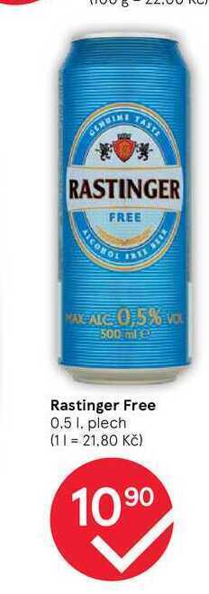 Tesco Rastinger free 0.5 l. plech nabídka
