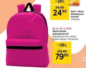 Tesco Školní batoh jednobarevný nabídka