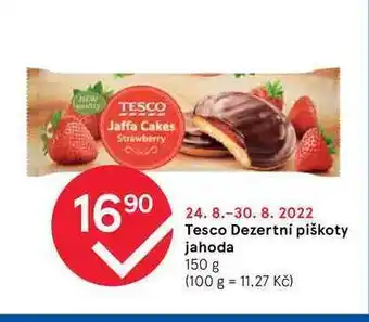 Tesco Tesco dezertní piškoty jahoda 150 g nabídka
