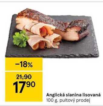 Tesco Anglická slanina lisovaná 100 g nabídka