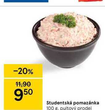 Tesco Studentská pomazánka 100 g nabídka