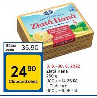 Tesco Zlatá haná 250 g nabídka