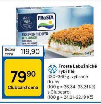 Tesco Frosta labužnické rybí filé 330-360 g nabídka