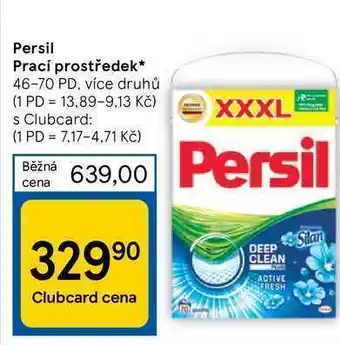 Tesco Persil prací prostředek* 46-70 pd nabídka